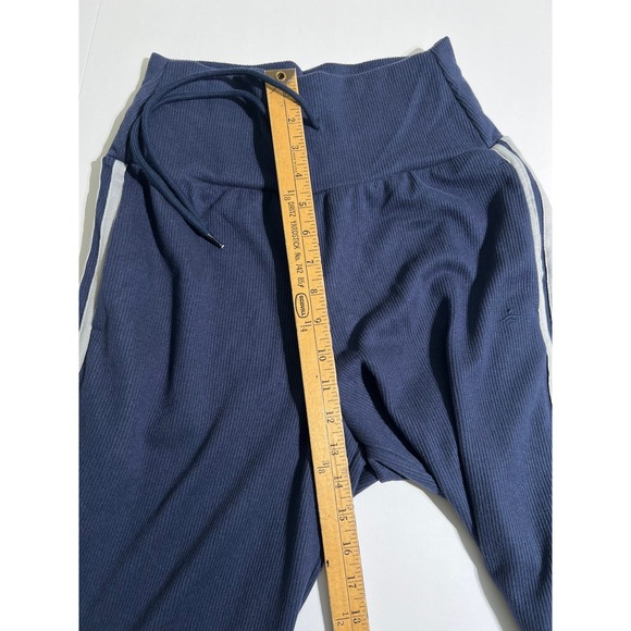 Halara Ribbed SoCinched High Waisted Tummy Control Drawstring Wide Leg Pant S R - Picture 10 of 16